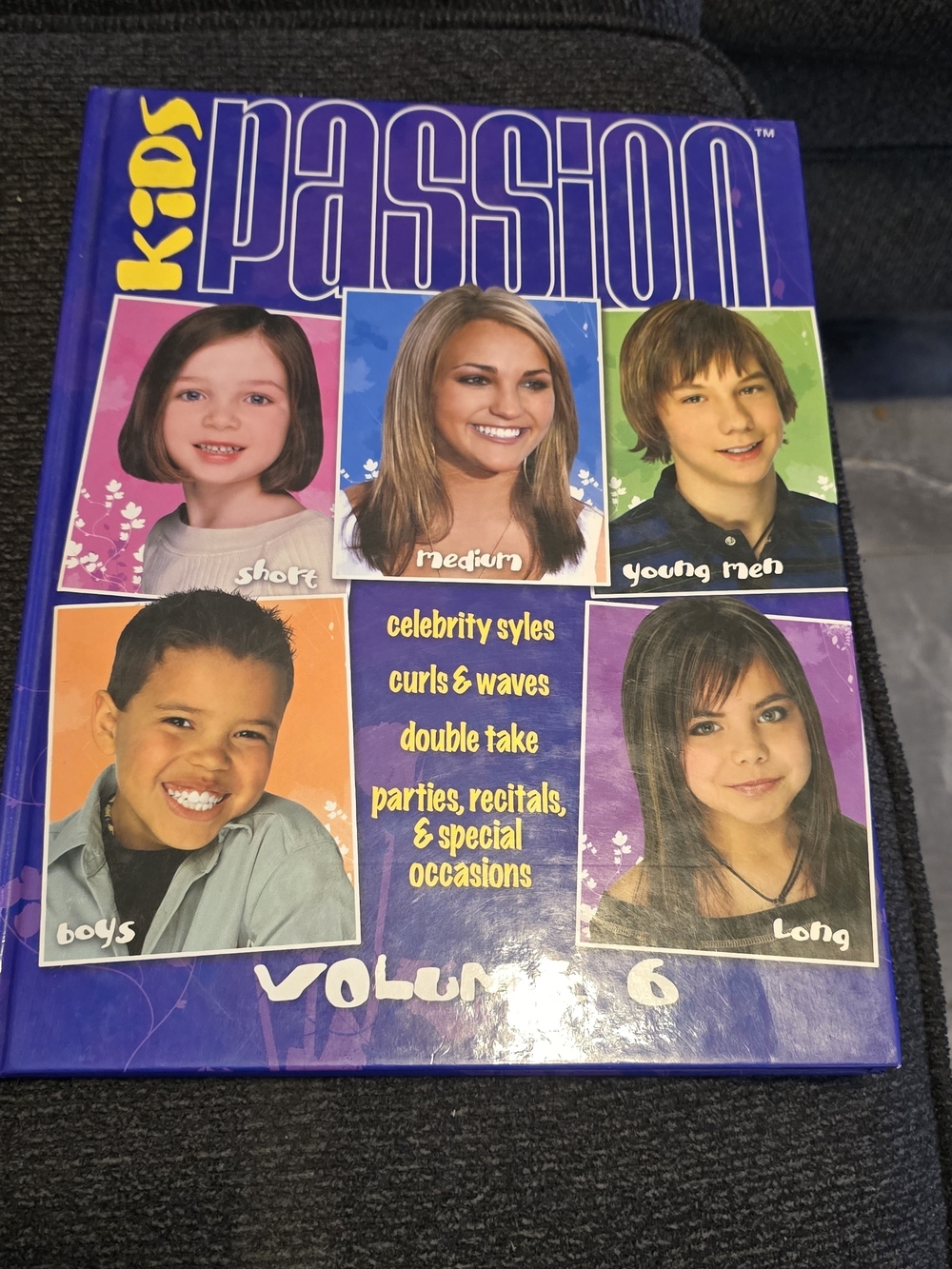 Inspire Kids Passion Hair Styling Book – Purple with Multicolor Panels Volume 6